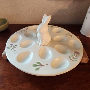 Adorable Ceramic Bunny Egg Holder